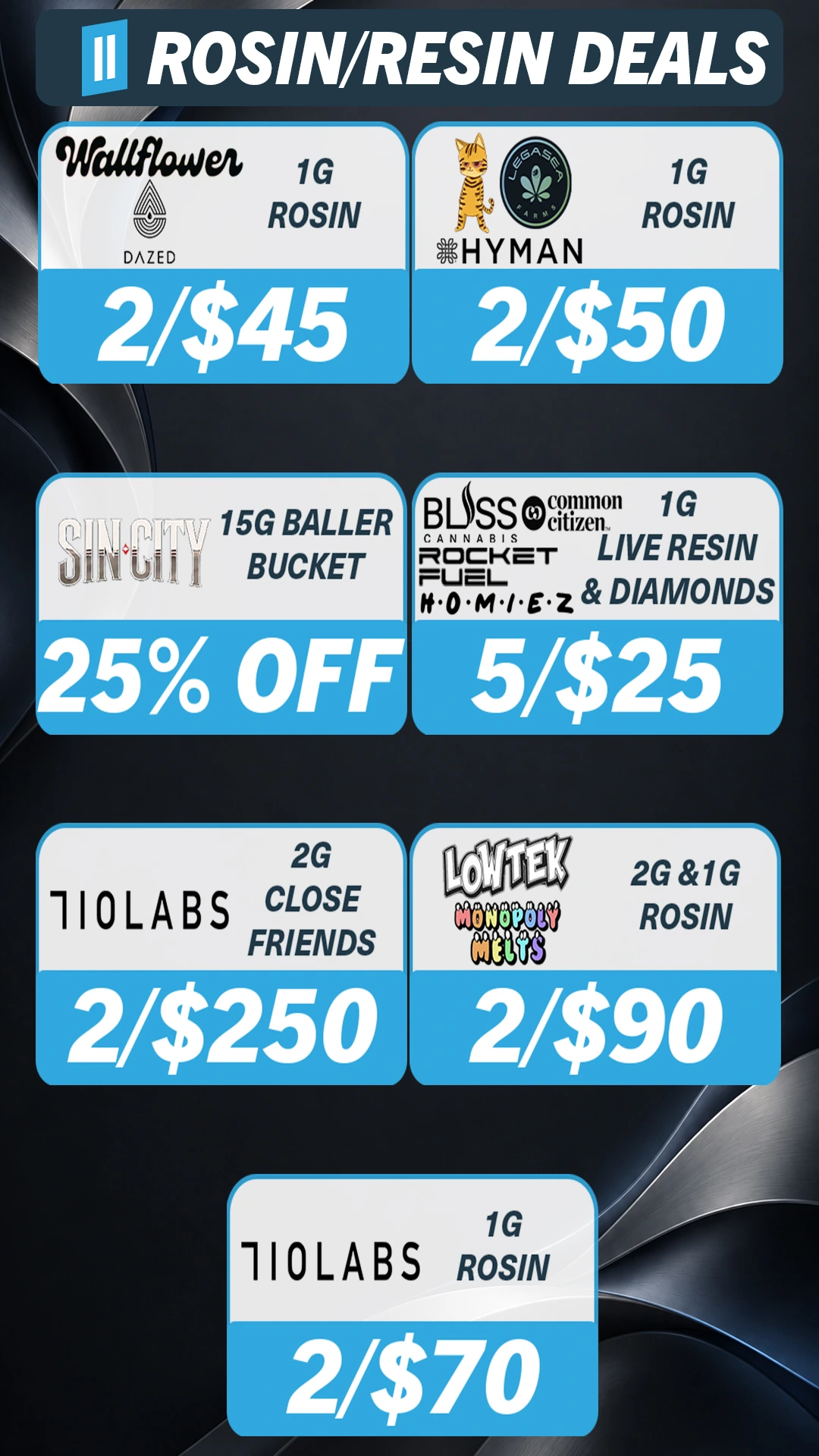 Concentrates promotional flyer. Offers are available in text below.