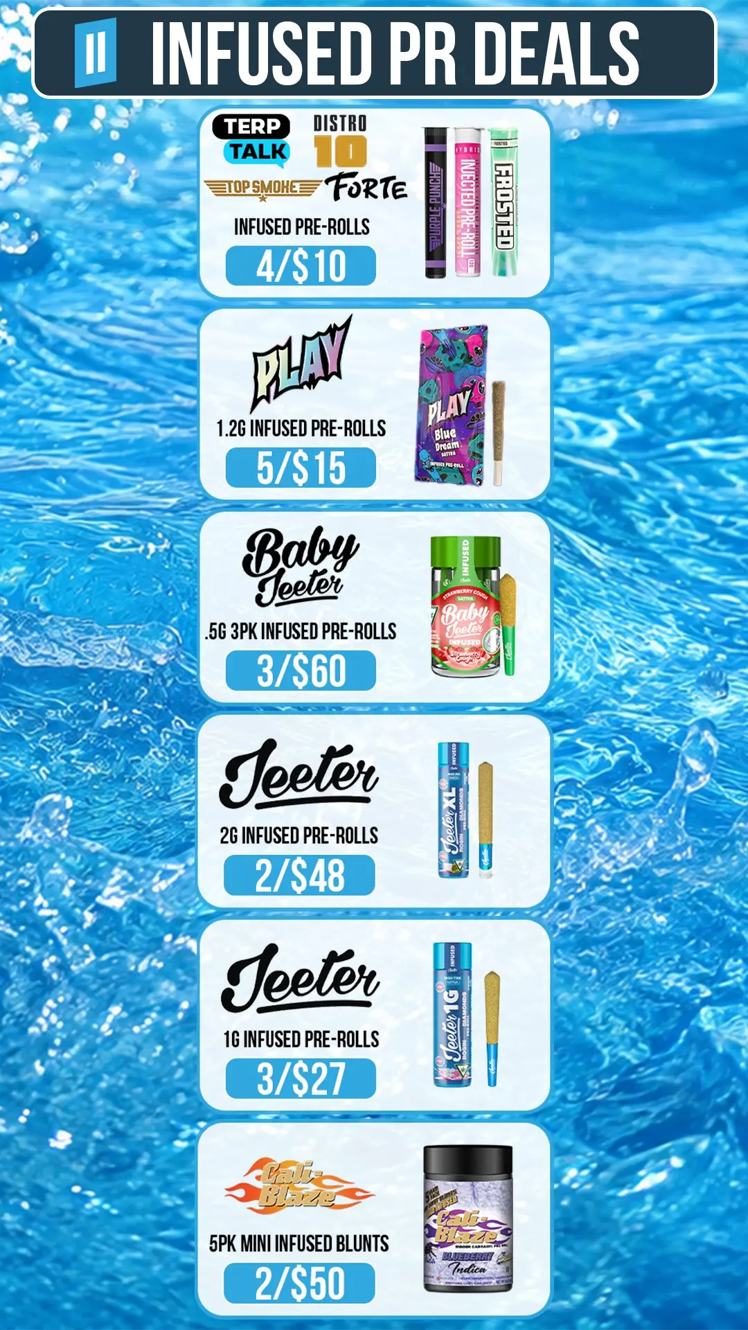 Current Eleven Cannabis infused pre-roll deals