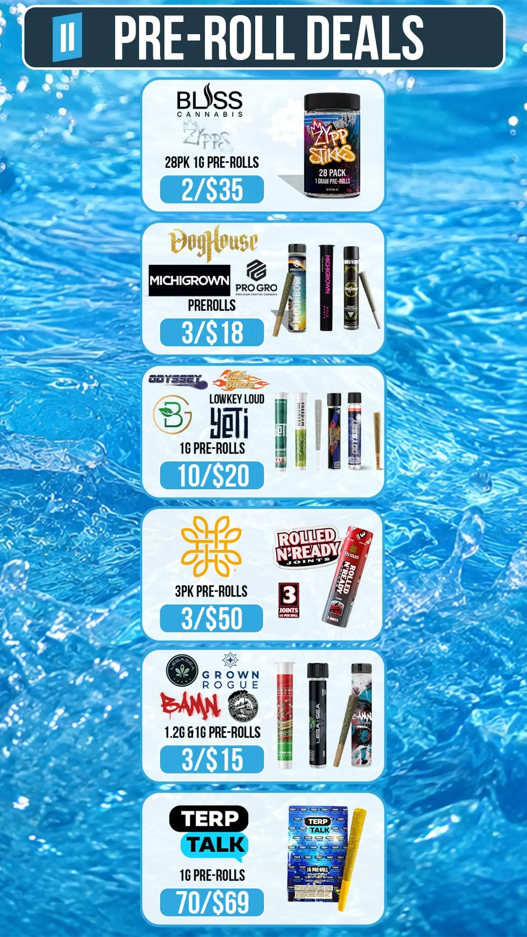 Current Eleven Cannabis pre-roll deals